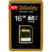 MicroSD 16Gb 10 class Digoldy +адаптер 