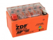 Аккумулятор  7Ач ZDF Moto Battery для мототехники, сухозаряженный+электролит