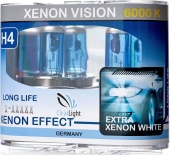 Лампы ClearLight H4 (60/55) Xenon Vision 12В 2шт.
