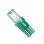 Лампа W2x4.6d (led) зеленая конус/рассеянный