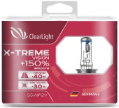 Лампы ClearLight H7 (55) (+150% яркости) X-treme Vision 12В 2шт.