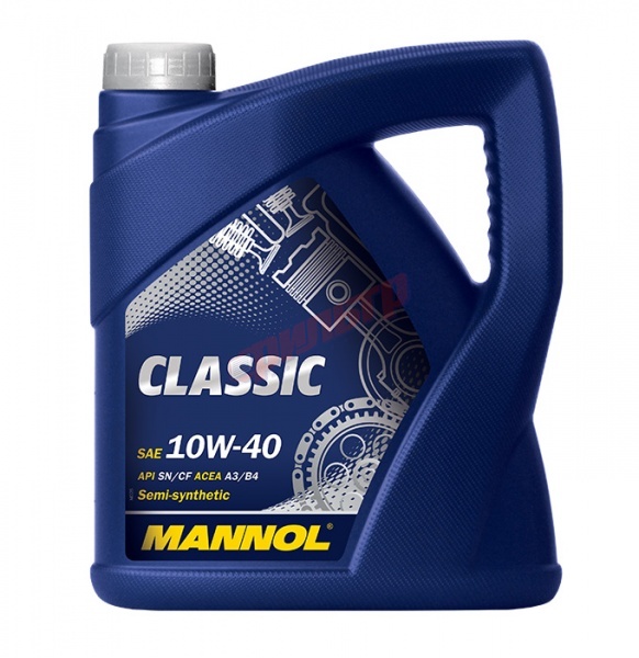 Масло Mannol 10W40 SN/CF Classic, 4л п/с.