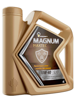 Масло Роснефть 10W40 SL/CF Magnum Maxtec, 4л п/с.
