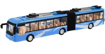Модель троллейбуса "гармошка" М1:32 синяя