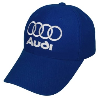 Бейсболка Audi синяя с боковым бежевым логотипом