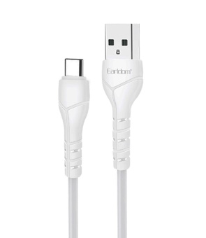 Кабель USB - Apple Lightning белый 2,4А 1,0м Earldom EC-095