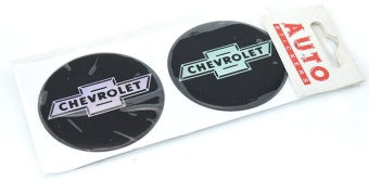 Наклейки на диски "Chevrolet" (70мм) 4шт.