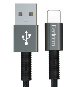 Кабель USB - type C черный 2,4А 1,0м Earldom EC-127