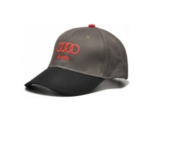 Бейсболка Audi черно-коричневая с красным логотипом