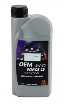 Масло OEM Force  5W30 SM/CF LS, 1л син.