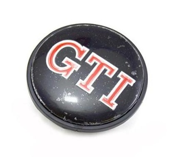 Колпачки ступицы 65мм с логотипом GTI черные 4шт.