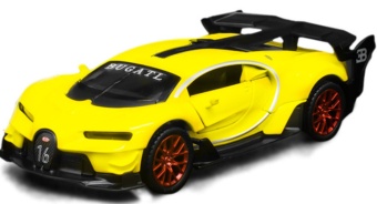 Модель Bugatti GT М1:32 желто-черная