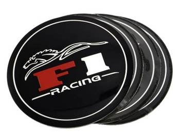 Наклейки на диски "F1 Racing" (55мм) 4шт.