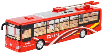 Модель троллейбуса красная