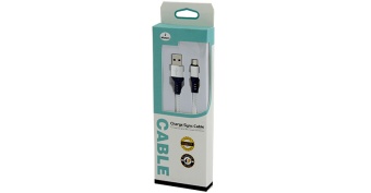 Кабель USB - microUSB плетеный белый 2,0м Cable