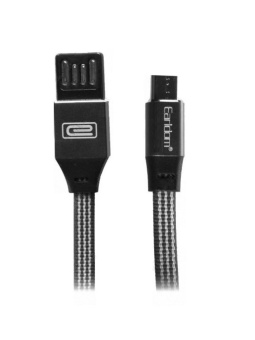 Кабель USB - microUSB черный 2,4А 1,0м Earldom EC-058M