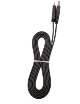 Кабель USB - microUSB черный 3,0А 1,5м Data Cable возобновляемый