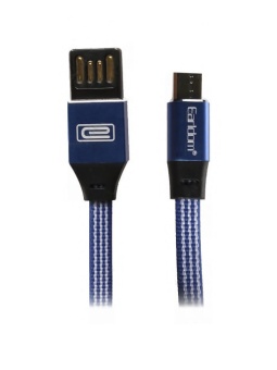 Кабель USB - microUSB синий 2,4А 1,0м Earldom EC-058M