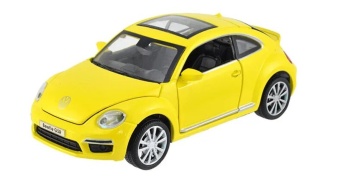 Модель VW Beetle М1:36 желтая