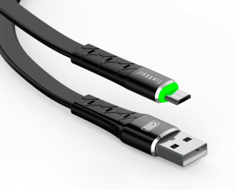 Кабель USB - microUSB черный 2,0м Earldom EC-081C