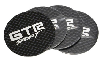 Наклейки на диски "GTR" (45мм) 4шт.