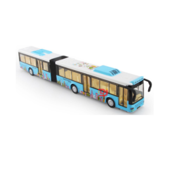 Модель автобуса "гармошка" М1:50 синяя