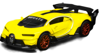 Модель Bugatti GT М1:32 желтая