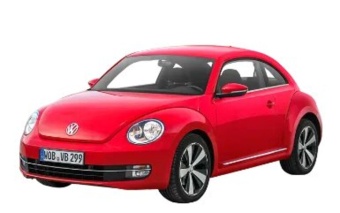 Модель VW Beetle М1:36 красная