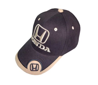 Бейсболка Honda синяя с боковым бежевым логотипом