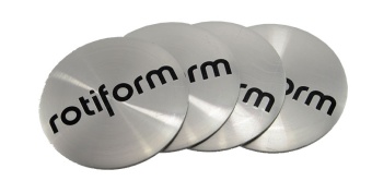 Наклейки на диски "Rotiform" серебро (56,5мм) 4шт.