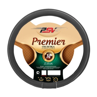 Оплетка на руль серая PSV Premier Fiber "M"